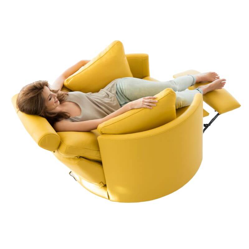 Moon Chair Leather - Rocking, Swivel, Recliner Chair