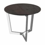 Tamara stainless steel side table - Steel Ceramic