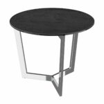 Tamara stainless steel side table - Titanium Ceramic