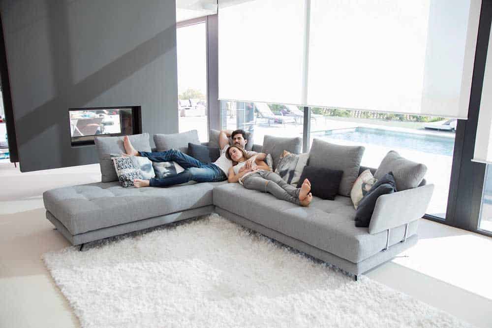 Pacific AZ2+AL2 Corner Sofa from Fama (253cm x 357cm) - Image 3