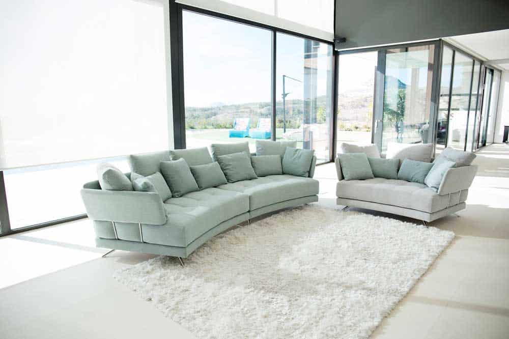 Pacific Y Curved 3 Seater Sofa from Fama (251cm) - Image 3