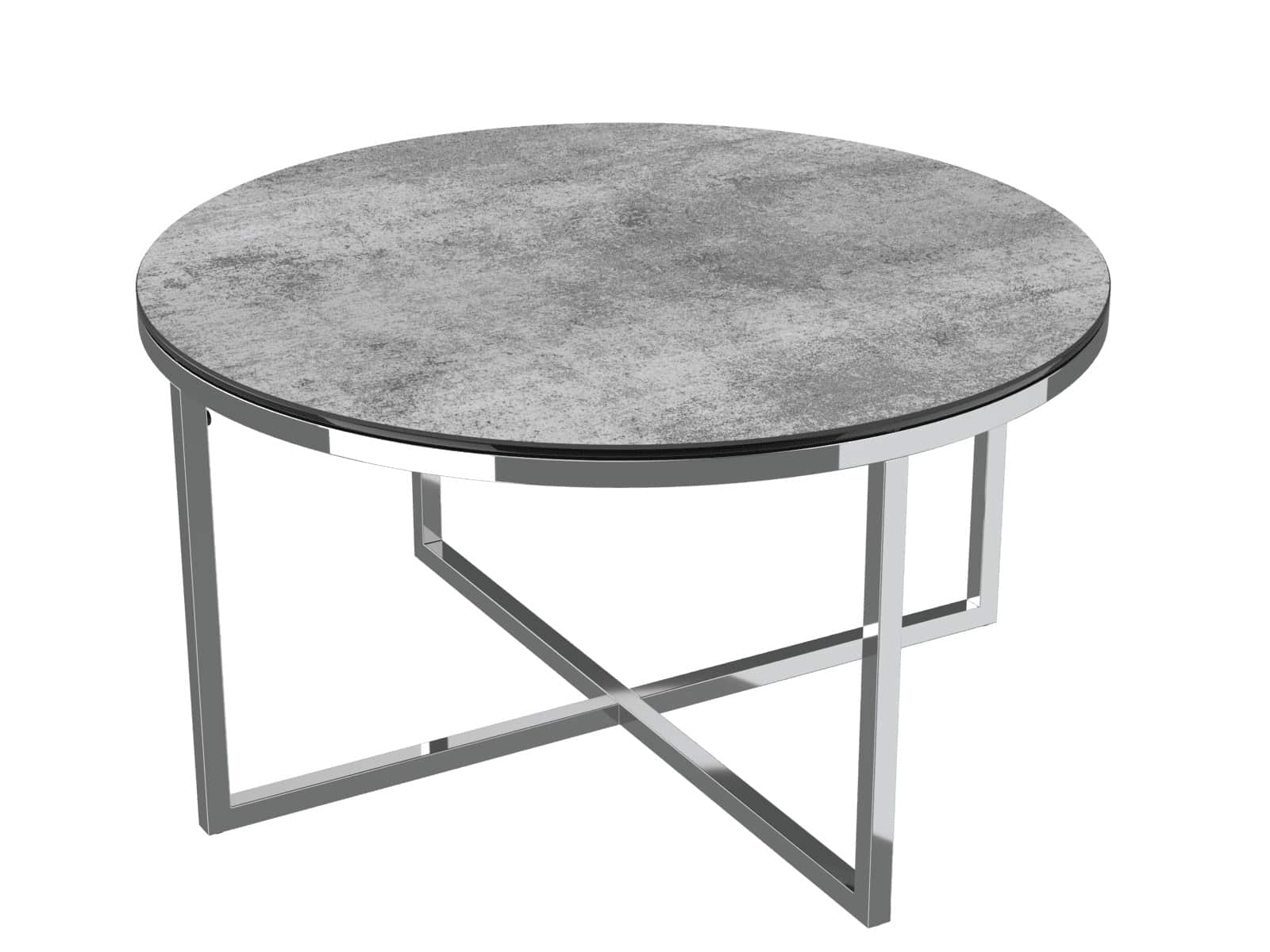 Talia Coffee Table Silver Ceramic