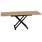 Enora Coffee Dining Table - Clear Oak