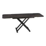 Enora Coffee Dining Table - Dark Steel