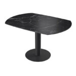 Luna Table - Marquina Marble, Closed