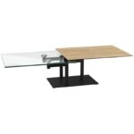 Opera Cearmic Coffee Table - Clear Oak