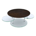 Round Coffee Table - Dark Steel
