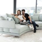 Pacific curved sofa from Fama
