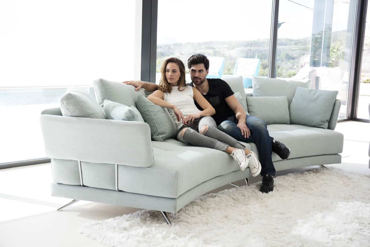 Pacific curved sofa from Fama