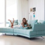 Pacific curved sofa from Fama