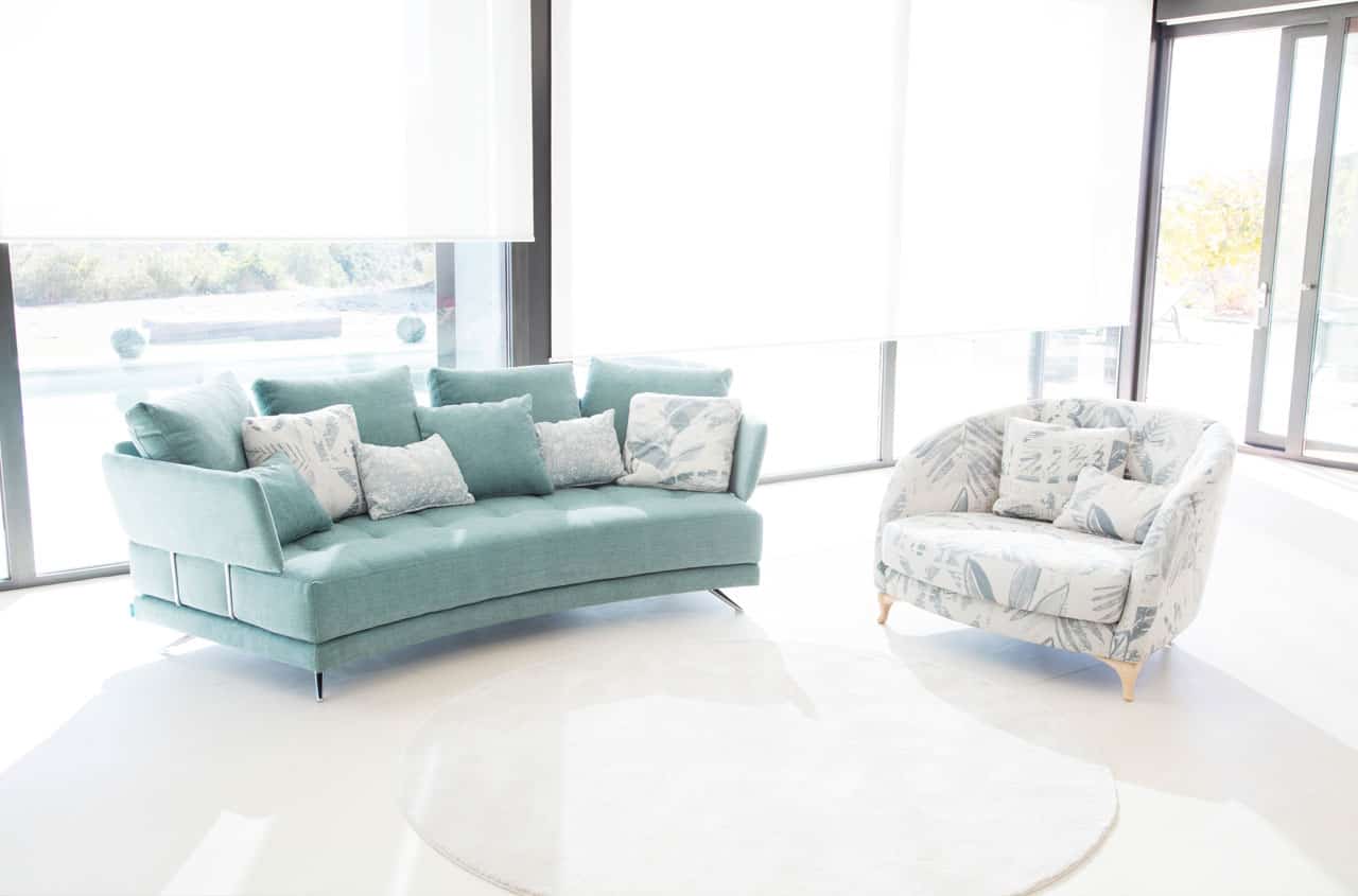 Pacific curved sofa from Fama