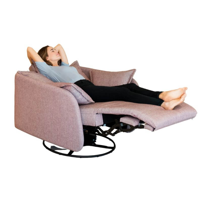 Eva - Contemporary swivel recliner armchair