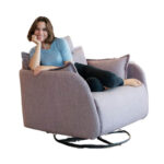 Eva - Modern swivel recliner armchair
