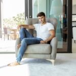 Aston Leather Armchair from Fama