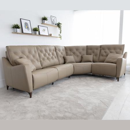 Avalon Leather sofa range - Optional Electric Recliners - Design Your Own Bespoke Sofa