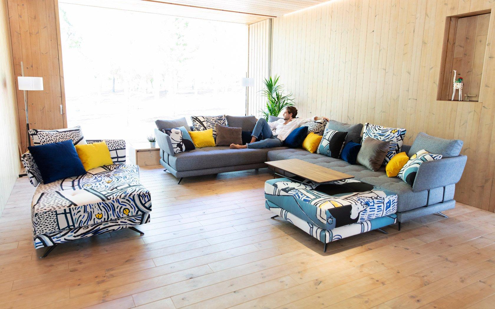 Pacific AL1+AZ1 Corner Sofa from Fama (253cm x 357cm) - Image 3