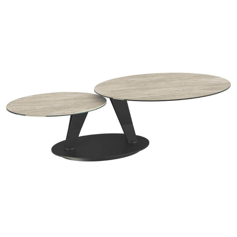 Ovalia Coffee Table Travertine
