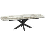 Phoenix extending dining table - Calcatta Marble