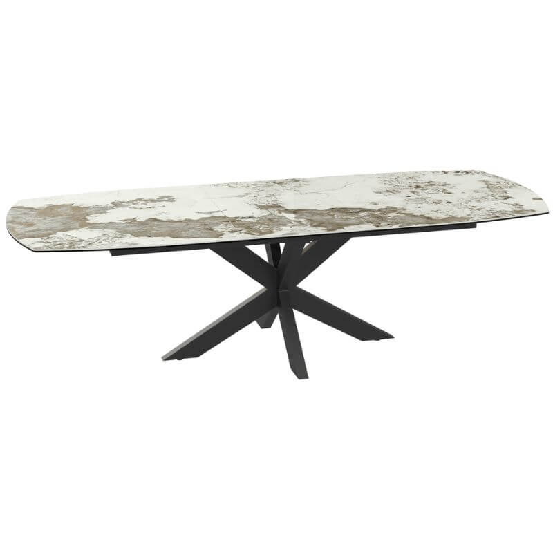 Phoenix extending dining table - Calcatta Marble