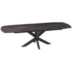 Phoenix extending dining table - Dark Steel Ceramic