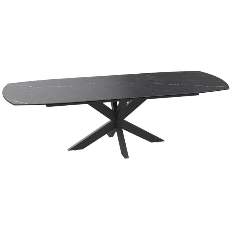 Phoenix extending dining table - Marquina Marble