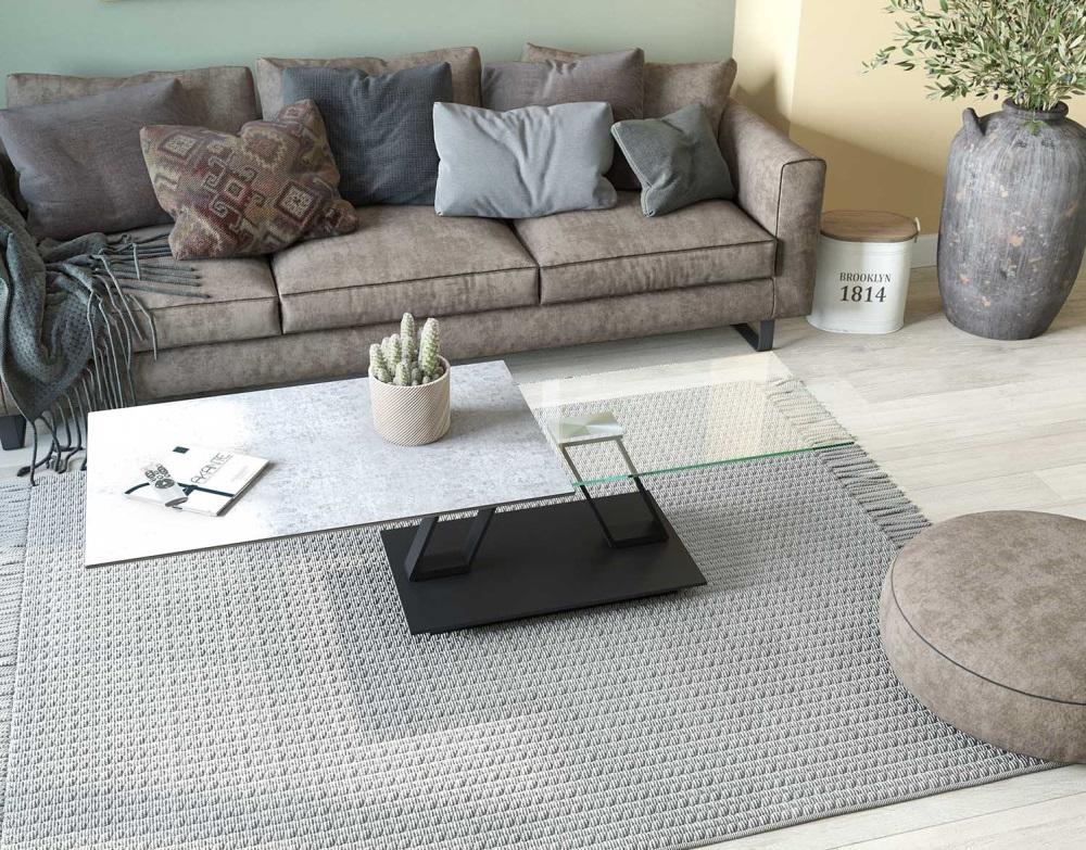 Barcelona Ceramic Top Coffee Table - Choice of finish - from Akante - Image 16