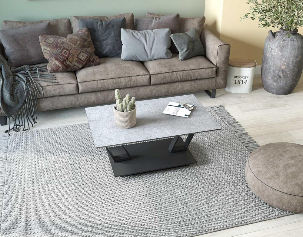 Barcelona Ceramic Top Coffee Table - Choice of finish - from Akante - Image 15