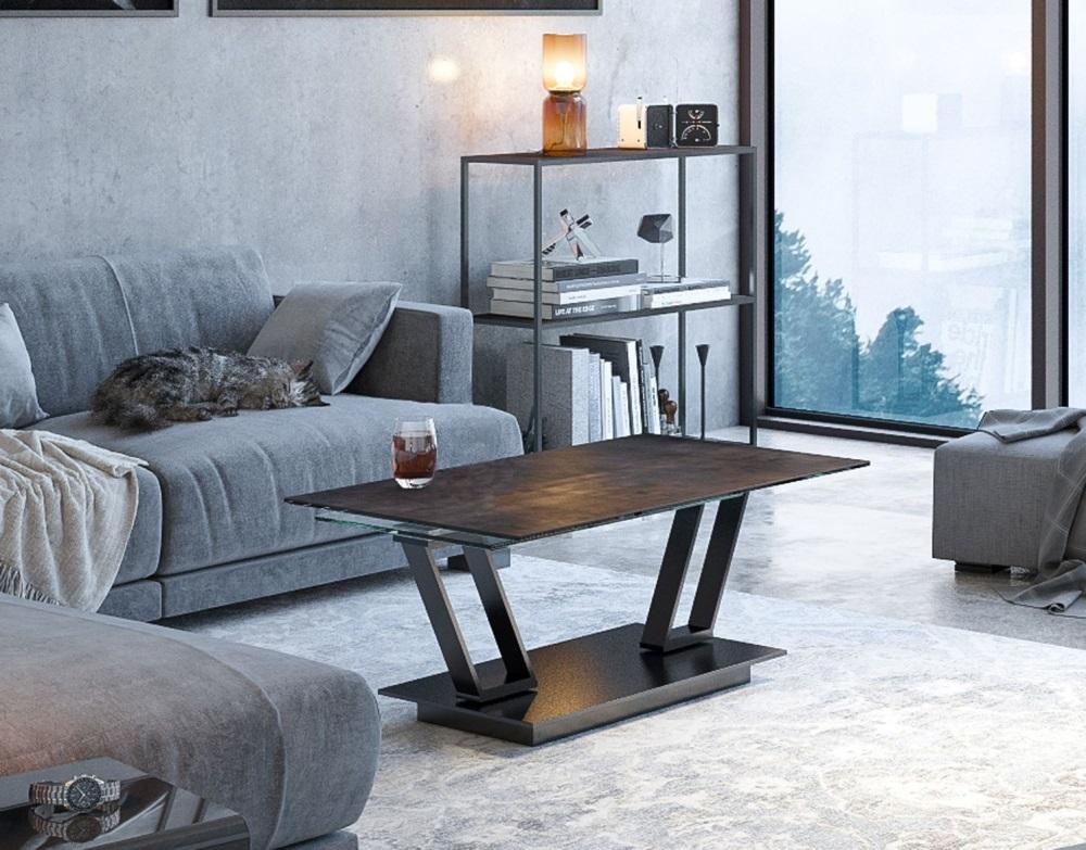 Barcelona Ceramic Top Coffee Table - Choice of finish - from Akante - Image 12