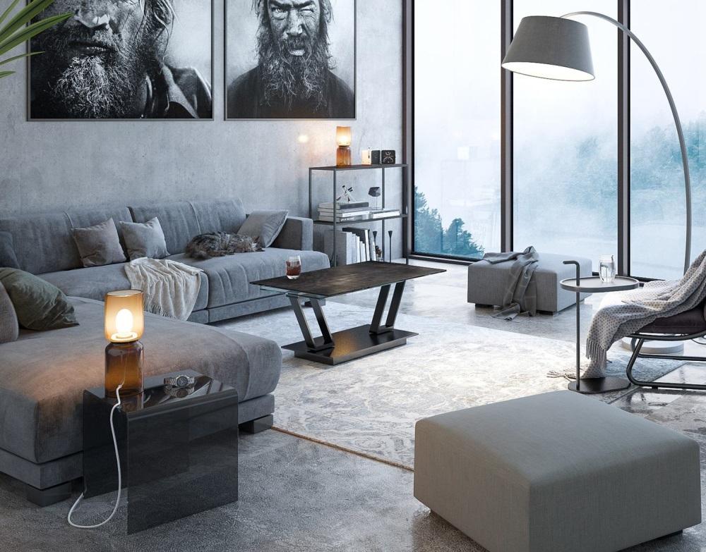 Barcelona Ceramic Top Coffee Table - Choice of finish - from Akante - Image 8