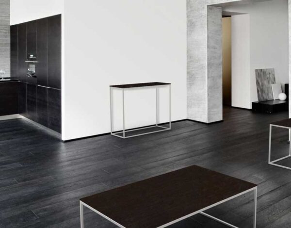 Julia Brushed Stainless Steel Console Table from Akante ST182 - 100x38x80cm