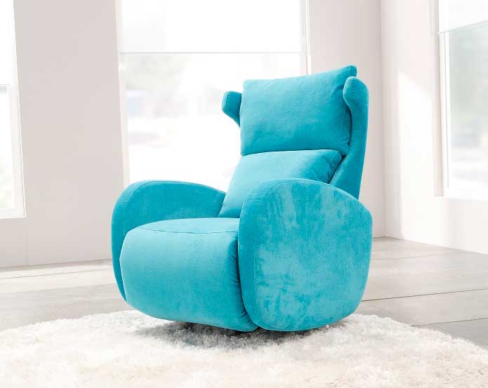 Kim Fabric Recliner Armchair - Fama - Image 3