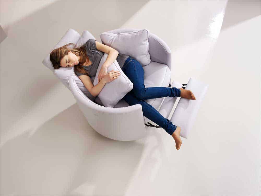 Moon Chair Electric Recliner in Leather from Fama - Image 6