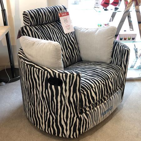 Fama - Moon Chair Fabric with Manual Recliner