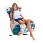 Mondrian modern Swivel & Recliner Chair from Fama