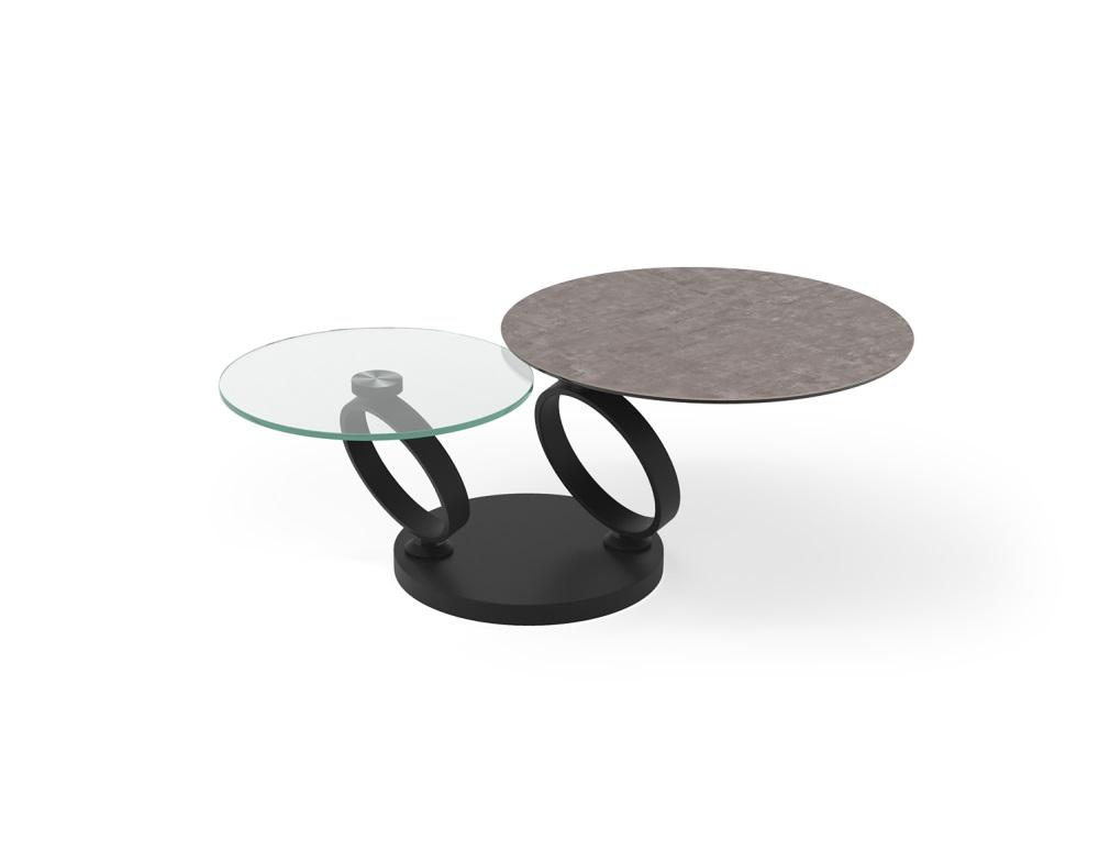 Eolia Chrome & Ceramic Top Coffee Table - Choice of Ceramic tops - Image 8