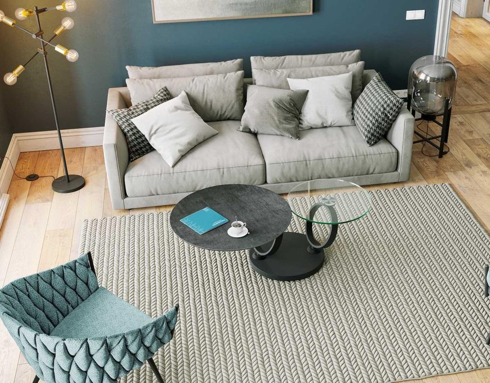 Eolia Chrome & Ceramic Top Coffee Table - Choice of Ceramic tops - Image 13