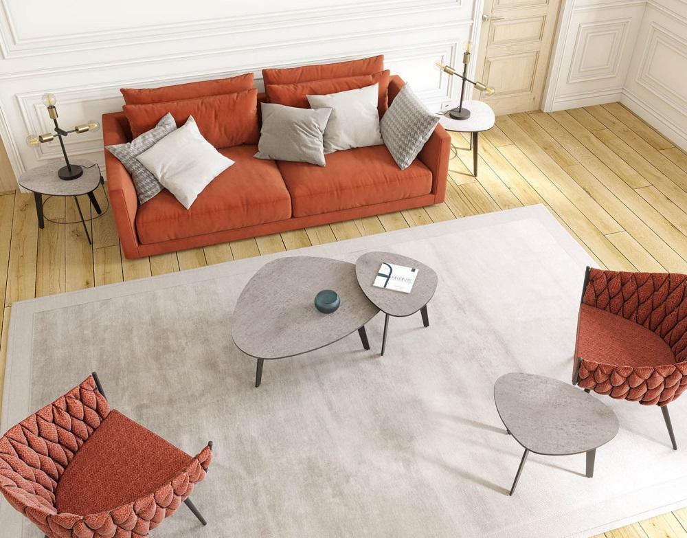 Galet Ceramic Top Coffee Table - Image 14