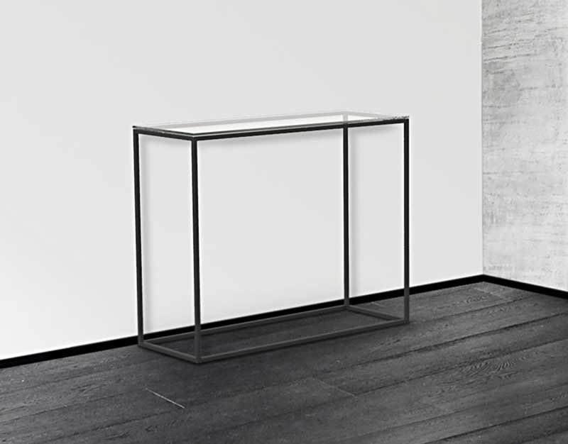 Julia Black Painted Console Table from Akante ST180 - 100x38x80cm - Image 9