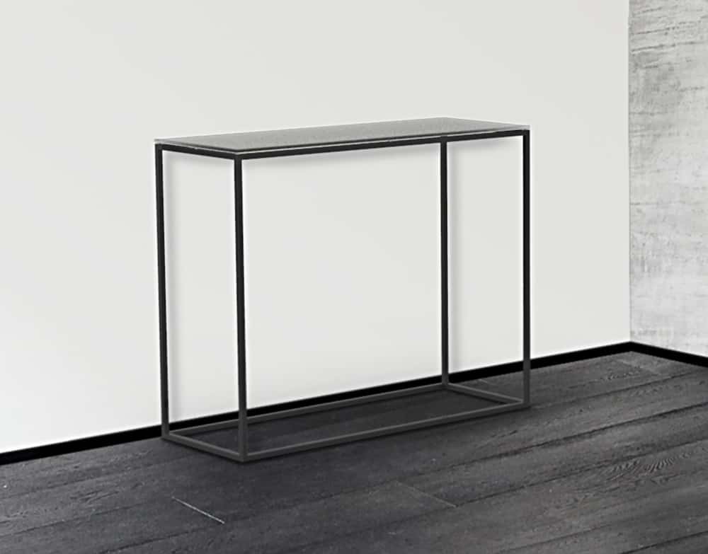 Julia Black Painted Console Table from Akante ST180 - 100x38x80cm - Image 3
