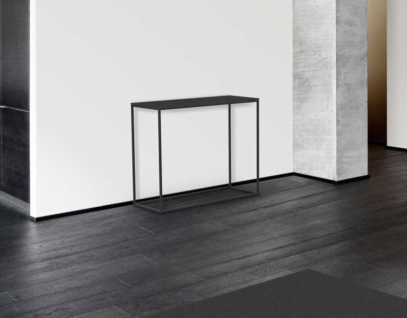 Julia Black Painted Console Table from Akante ST180 - 100x38x80cm - Image 8