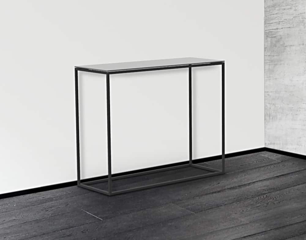 Julia Black Painted Console Table from Akante ST180 - 100x38x80cm - Image 7