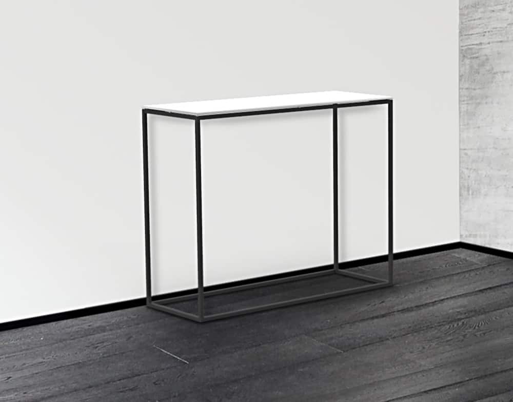 Julia Black Painted Console Table from Akante ST180 - 100x38x80cm - Image 6