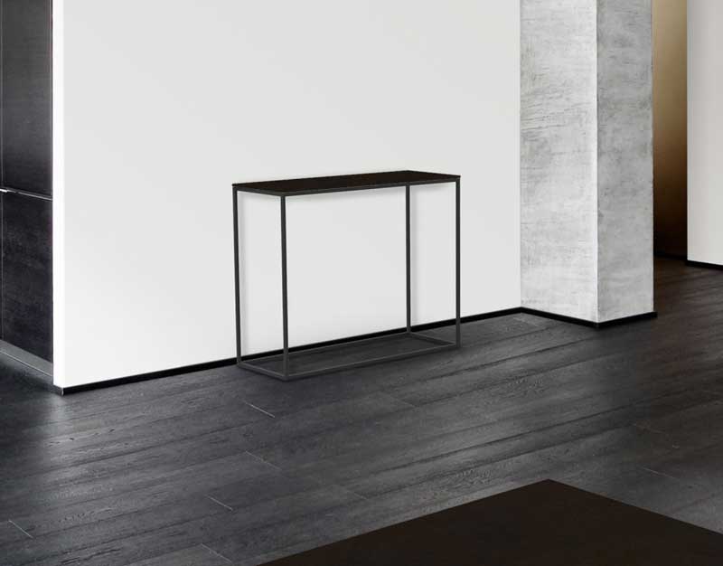 Julia Black Painted Console Table from Akante ST180 - 100x38x80cm - Image 4