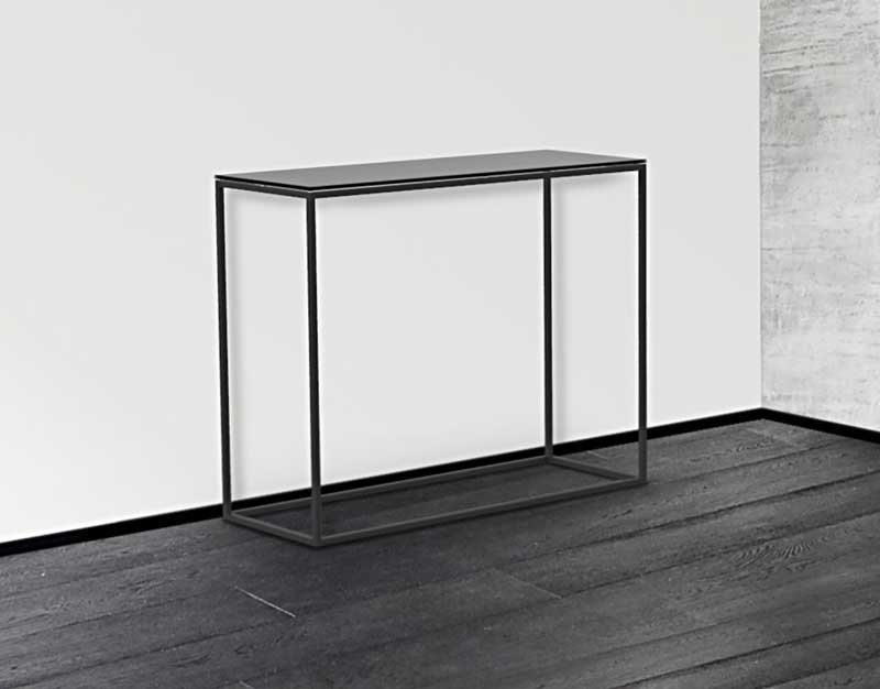 Julia Black Painted Console Table from Akante ST180 - 100x38x80cm - Image 10