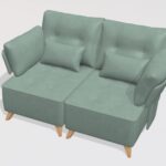 Arianne Love fabric 2 seater with Arms