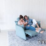 Nadia Xl fabric electric recliner sofa from Fama