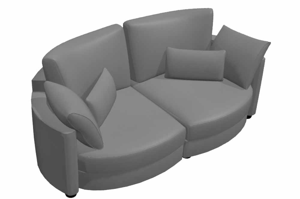 Afrika B1+B2 Leather – 4 seater sofa from Fama 210cm