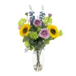 Sunflower mix in vase