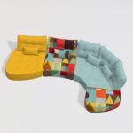 Arianne Love S1+M+R+PT1 Curved Corner Sofa