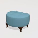 Astoria Leather Footstool Luna T